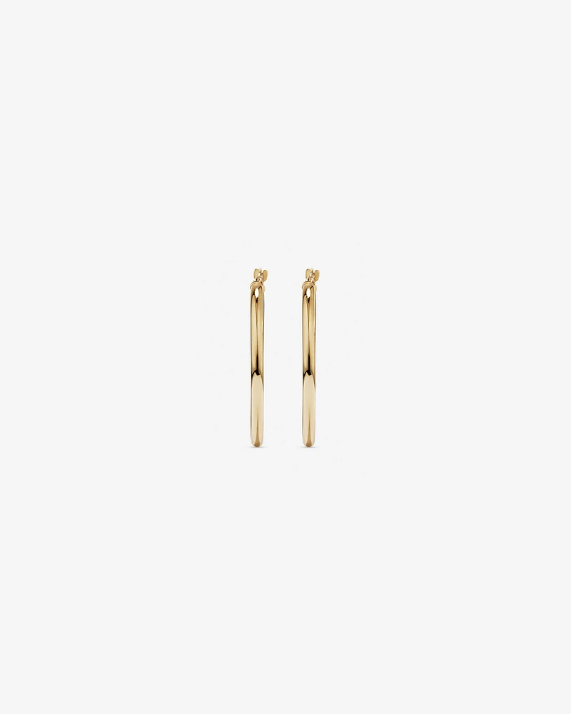 25mm Hoop Earrings in 10kt Rose Gold