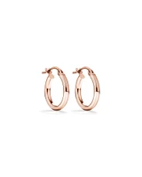 10mm Hoop Earrings in 10kt Rose Gold