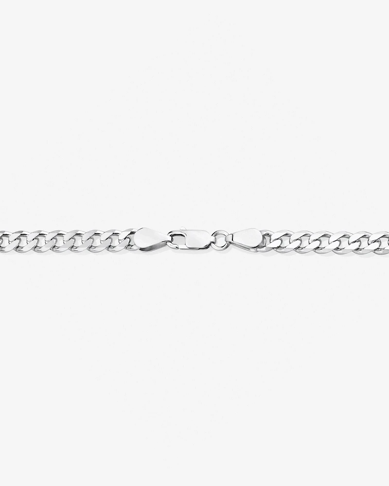 55cm (22") 5.5mm Width Curb Chain in Sterling Silver