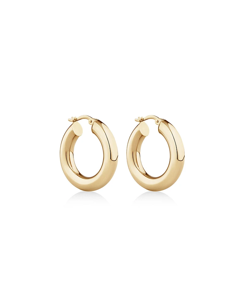 15mm Hoop Earrings in 10kt Yellow Gold