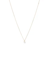 0.50 Carat TW Laboratory-Grown Diamond Solitaire Pendant Necklace in 14kt Yellow Gold