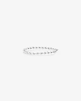 Croissant Twist 60cm Hollow Bangle in Sterling Silver