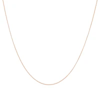 45cm (18") Box Chain in 10kt Rose Gold