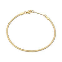 19cm (7.5") 2mm-2.5mm Width Snake Chain Bracelet in 10kt Yellow Gold