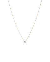 Necklace with Blue Sapphire in 10kt Gold