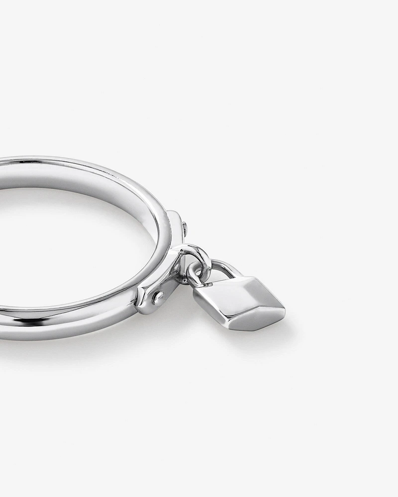 Bague Signature Lock en argent sterling