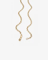 50cm (20") Oval Belcher Chain in 10kt Yellow Gold