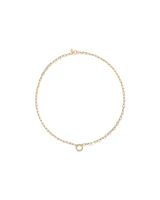 50cm (20") Round Paperclip Open Pendant Chain in 10kt Yellow Gold