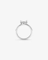 0.62 Carat TW Floret Laboratory-Grown Diamond Ring in 10kt White Gold