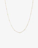 45cm (18") 2mm-2.5mm Width Adjustable Bead Necklace in 10kt Yellow Gold