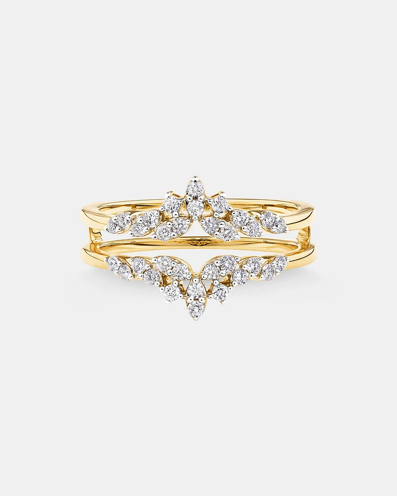 Evermore Enhancer Ring with 0.33 Carat TW Of Diamonds in 10kt Yellow Gold