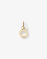 Letter Q Initial Pendant in 10kt Yellow Gold