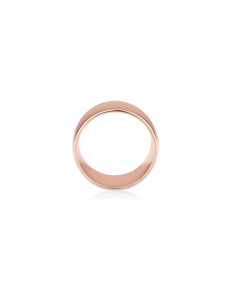 12mm Barrel Ring in 10kt Rose Gold