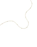 45cm (18") 2mm-2.5mm Width Adjustable Bead Necklace in 10kt Yellow Gold