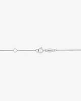 19cm (7.5") N Initial Bracelet in Sterling Silver