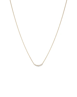 Necklace with 0.25 Carat TW of Diamonds in 18kt Yellow Gold