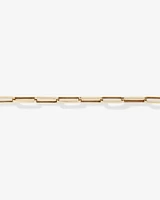 19cm (7.5) 4.3mm Hollow Paperclip Bracelet In 10kt Yellow Gold