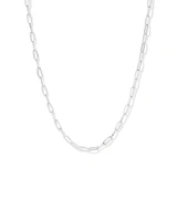 46cm (18.1”) 5.5mm-6mm Width Paperclip Chain in Sterling Silver