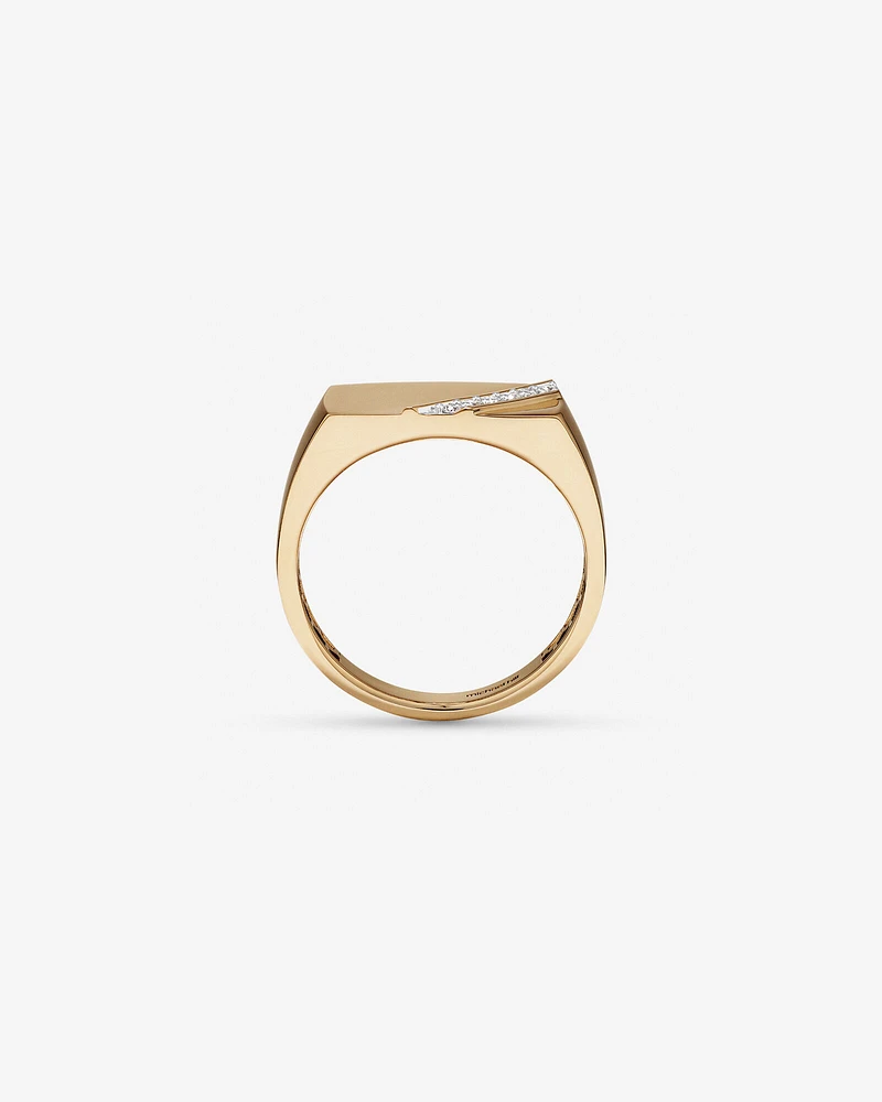 Men's Ring with Carat TW of Diamonds In 10kt Yellow Gold