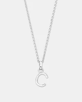 "Z" Initial Pendant in Sterling Silver