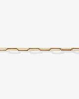 19cm (7.5) 4.3mm Hollow Paperclip Bracelet In 10kt Yellow Gold