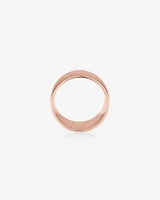 12mm Barrel Ring in 10kt Rose Gold