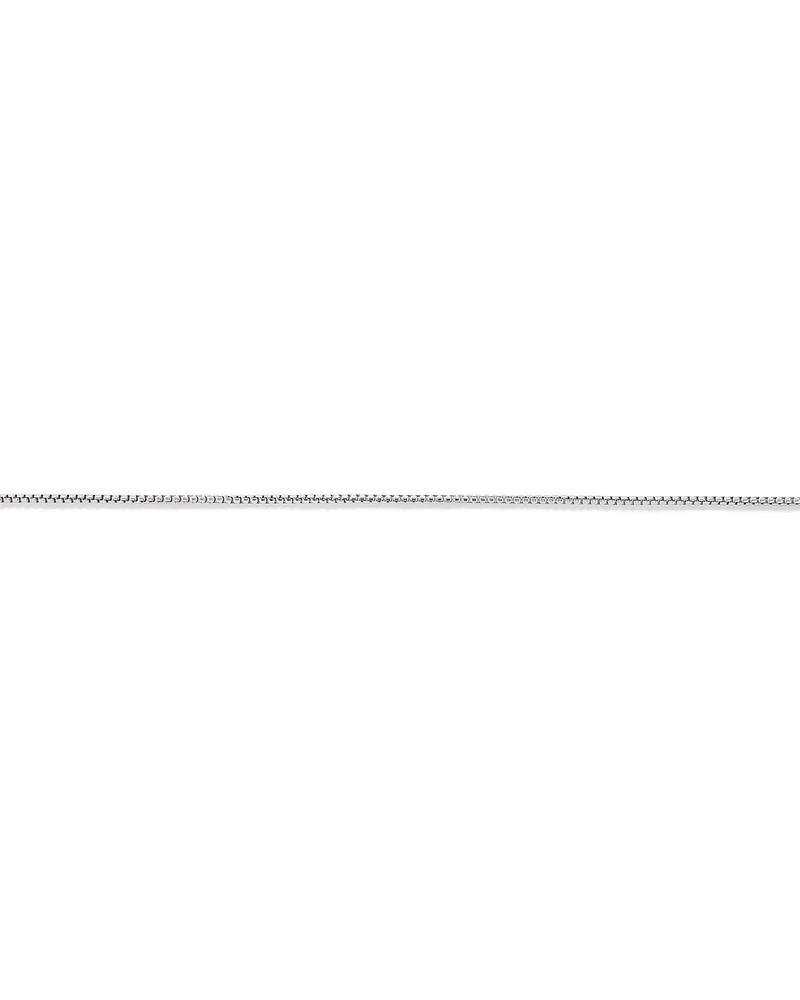 50cm (20") 1.25mm Width Round Box Chain Necklace in Sterling Silver