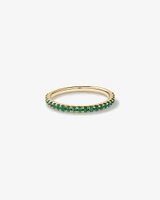 Emerald Stacker Ring in 10kt Yellow Gold