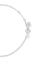 Bracelet avec 0,15 Carat TW de Diamants en Or Blanc 18kt