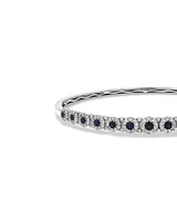 Bubble Bangle with Sapphire and 1.03 Carat TW Diamonds in 14kt White Gold