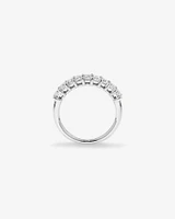 1.17 Carat TW Emerald Cut Laboratory-Grown Diamond Wedding Band in 14kt White Gold