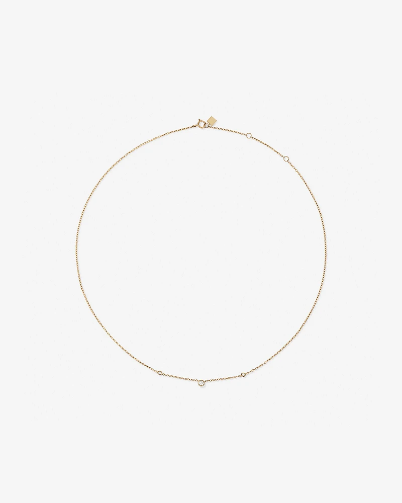 Necklace with 0.10 Carat TW of Diamonds in 10kt Yellow Gold