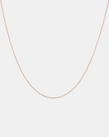 45cm (18") Box Chain in 10kt Rose Gold