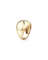 Wide Dome Ring in 10kt Yellow Gold