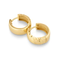 11mm Huggie Earrings in 10kt Rose Gold