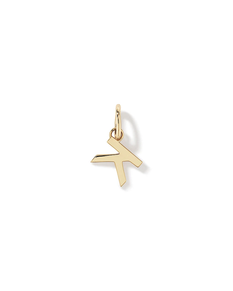 Letter Q Initial Pendant in 10kt Yellow Gold