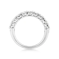 Ring with Carat TW Laboratory Grown Diamonds in 14kt White Gold
