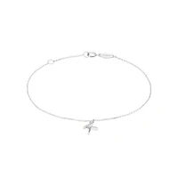 19cm (7.5") N Initial Bracelet in Sterling Silver