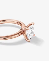 1.25 Carat TW Princess Cut Laboratory-Grown Diamond Solitaire Engagement Ring In 14kt White Gold