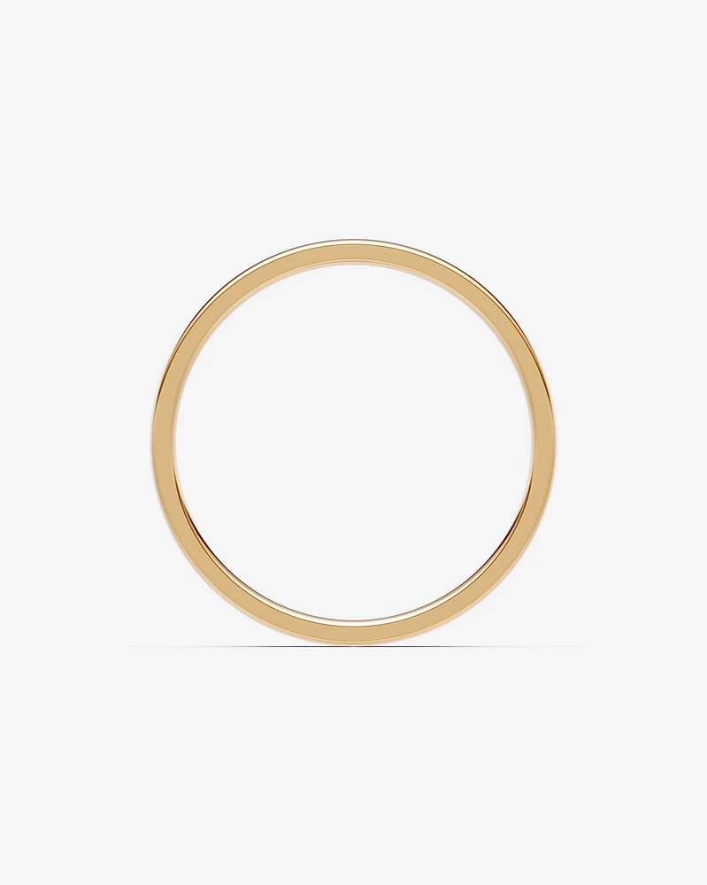 Half Round Wedding Band 10kt Yellow Gold