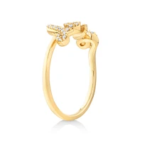 Love Ring with 0.18 Carat TW of Diamonds in 10kt Yellow Gold