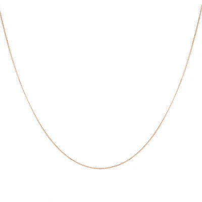 55cm (22") Box Chain in 10kt Yellow Gold