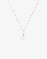 Pendant with Cultured Freshwater Baroque Pearl in 10kt Yellow Gold