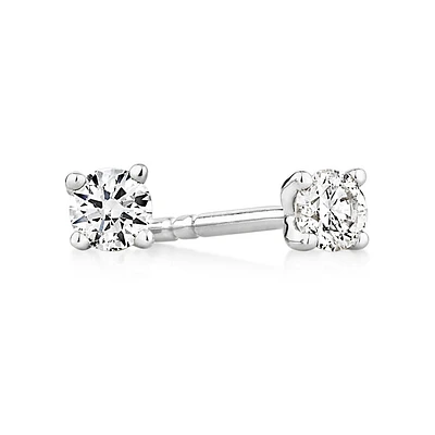 Stud Earrings with 1/7 Carat TW of Diamonds in 10kt Yellow Gold