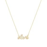 Love Necklace with 0.20 Carat TW of Diamonds in 10kt Yellow Gold