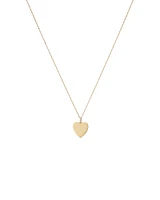 Diamond Accent Engravable Heart Pendant in 10kt Yellow Gold