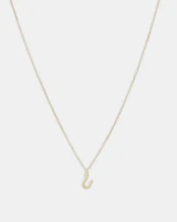 O Initial Pendant in 10kt Yellow Gold