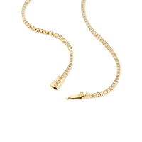 4.00 Carat TW Tennis Necklace in 18kt Yellow Gold