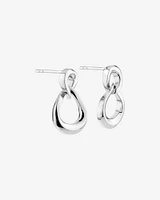 Linked Drop Earrings in Sterling Silver