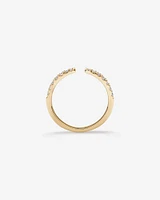 0.25 Carat TW Diamond Open Wedding Band in 14kt Yellow Gold